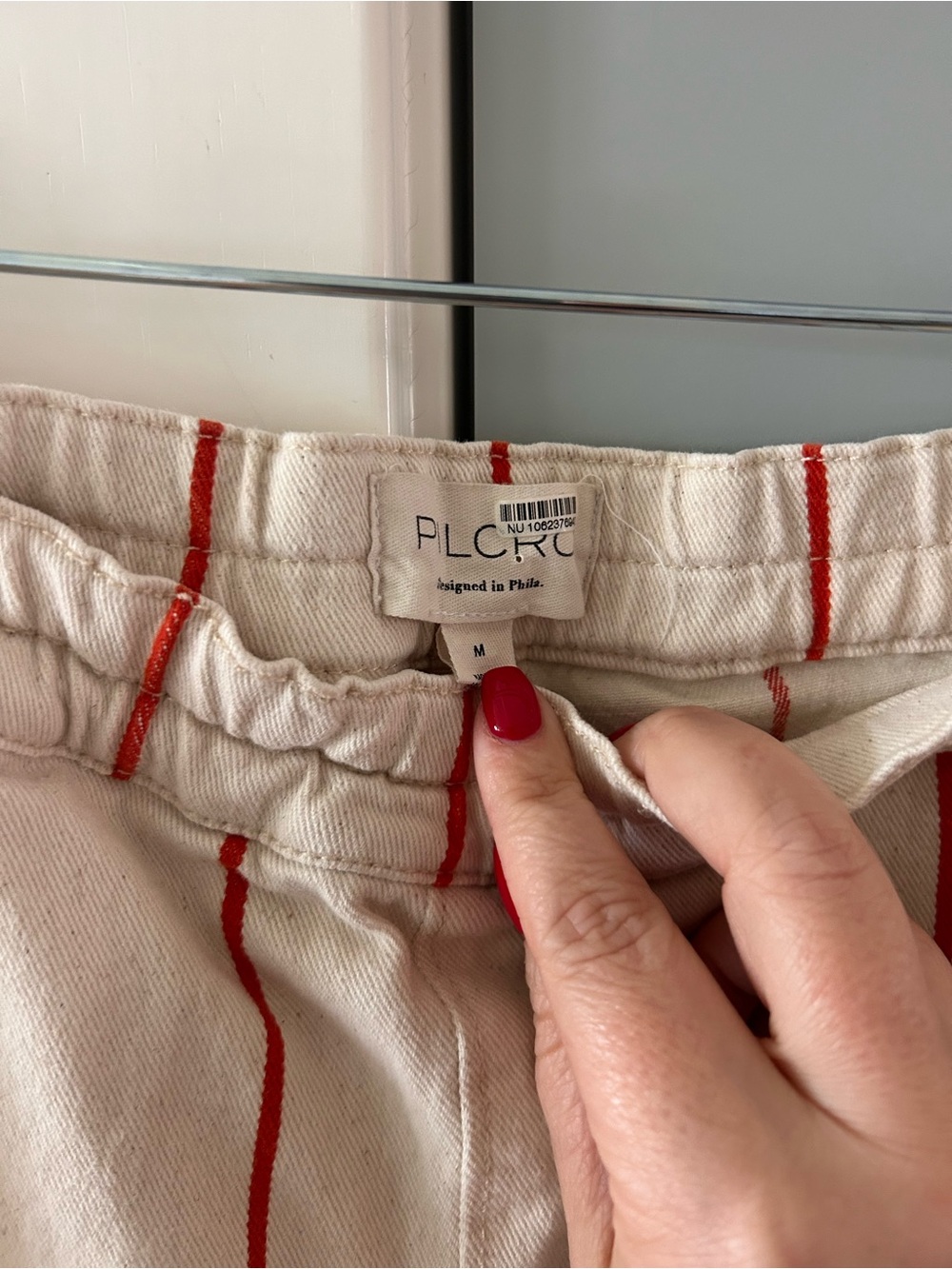 Anthropologie The Izzie Relaxed Pull-On Barrel Pants by Pilcro: Striped Edition - Picture 7 of 9